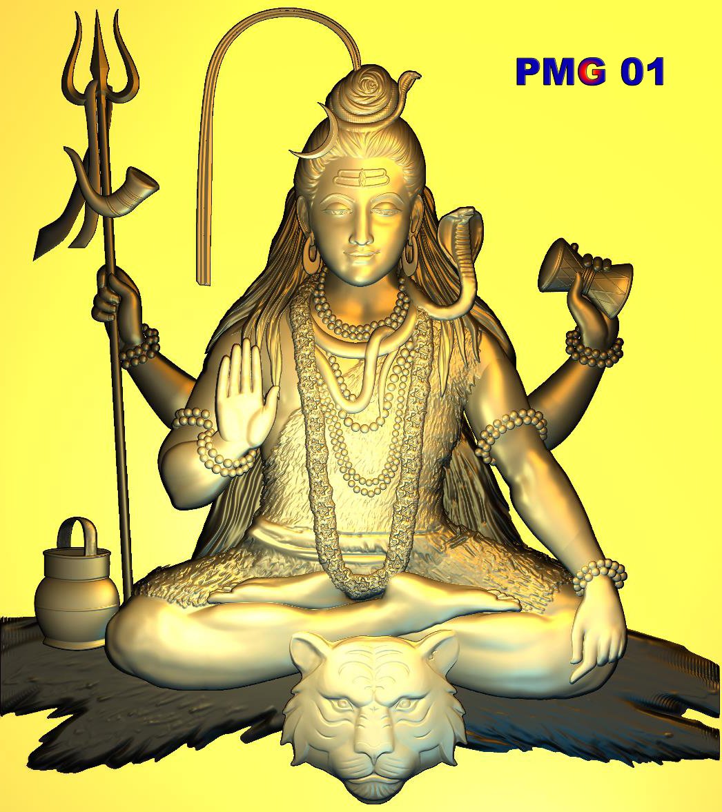 Lord Shiva - download cnc carving designs for artcam pro - CNCWOODCARVER